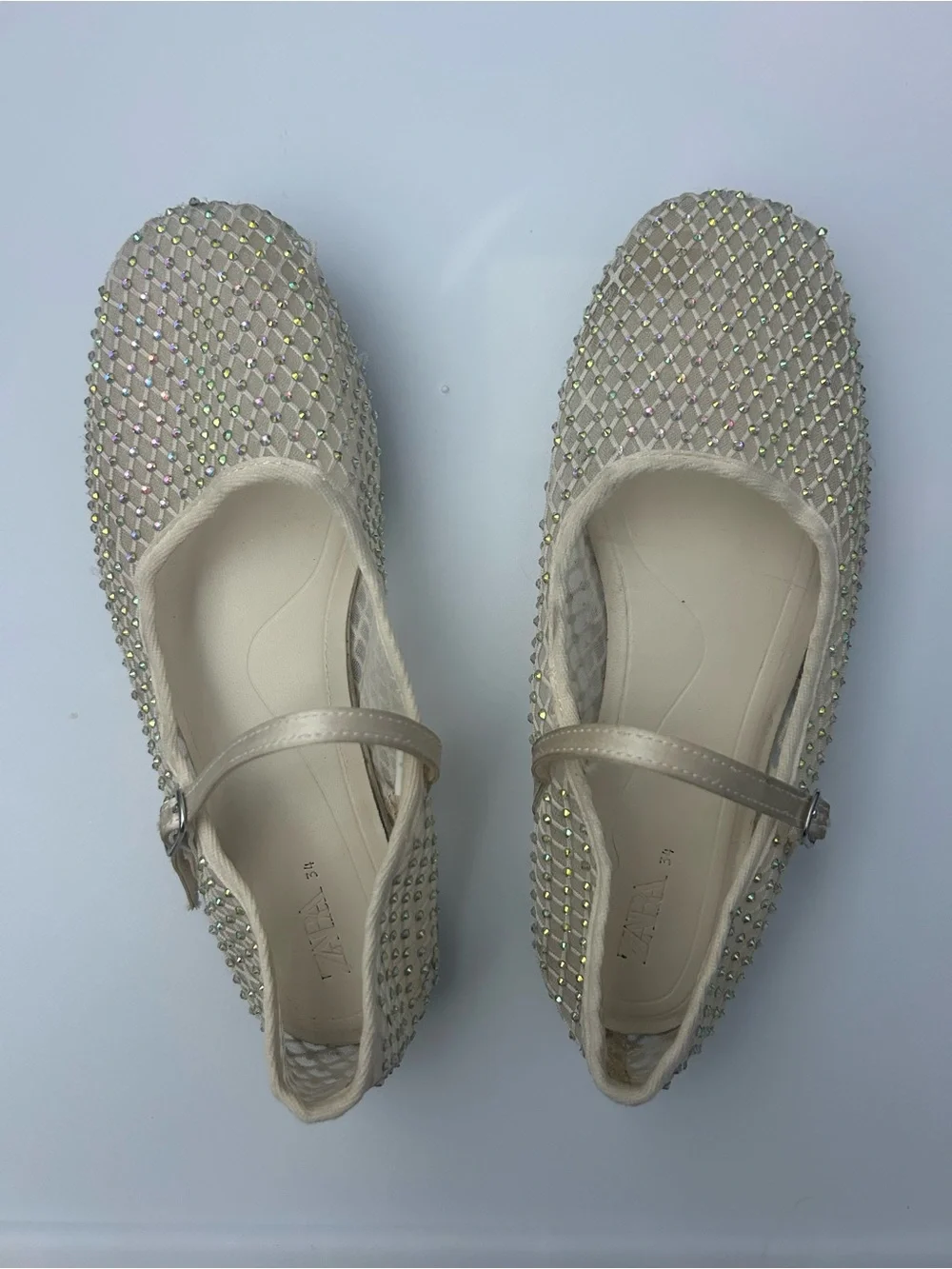 GUC Zara Girls Rhinestone Ballet Flats
